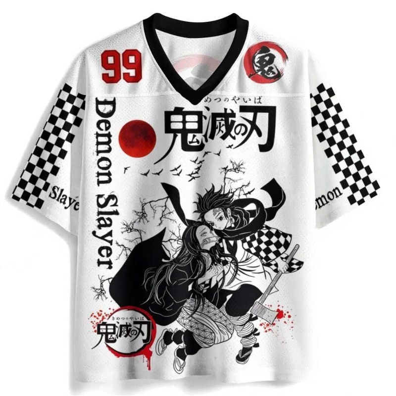 Anime Merchandise Demon Slayer - T-shirt Cosplay Retrò Demon Slayer Estate