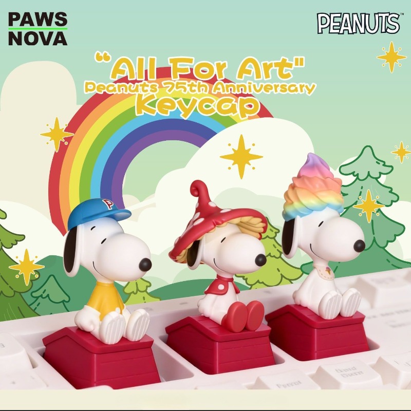 Anime Merchandise Box Set - Keycap Snoopy Blind Box, Action Figure