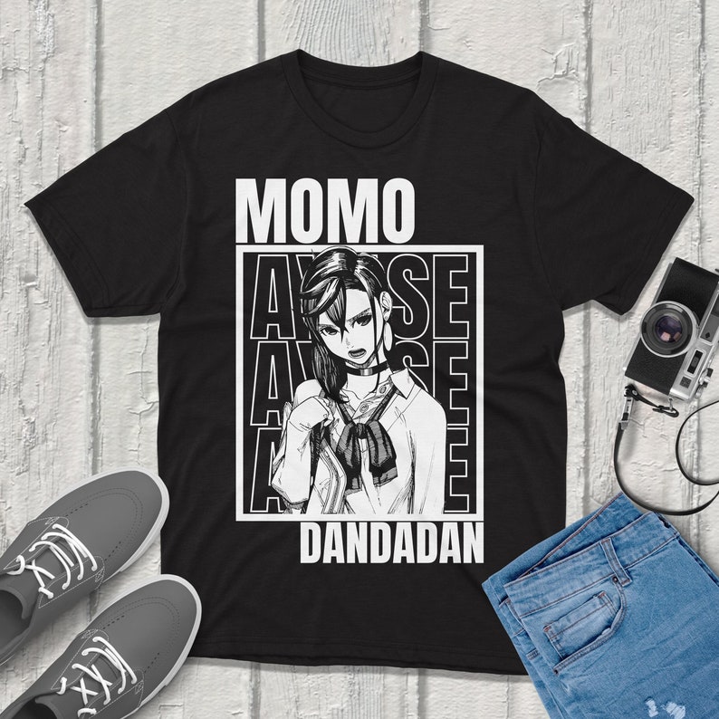 Anime Merchandise T-Shirts - Momo Ayase Dandadan T-shirt unisex vintage