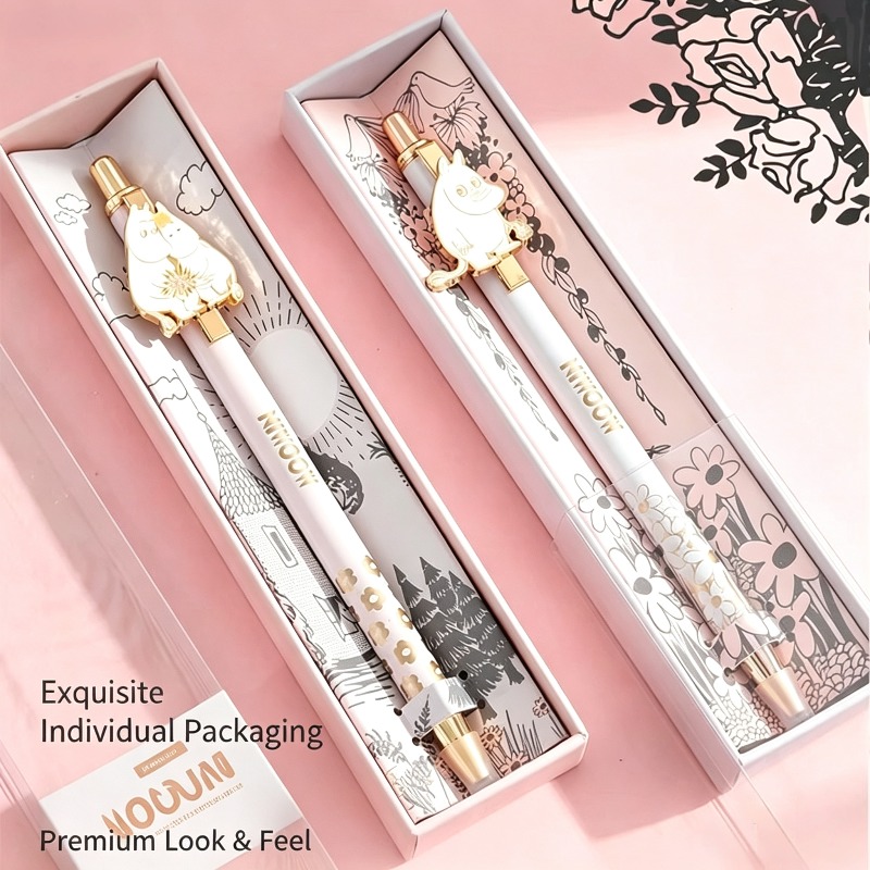 Anime Merchandise Box Set - Penna Gel Moomin 0.5MM, Asciugatura Rapida,
