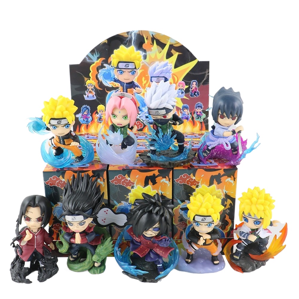 Anime Merchandise Box Set - 1-9 Stili Naruto Q-version Figure Blind