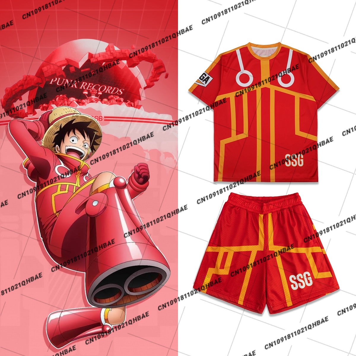 Given Anime Merchandise - Nuovo Costume Cosplay di Monkey D.