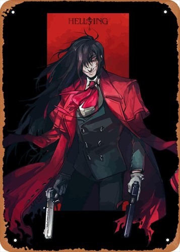 Anime Merchandise Posters - Poster in metallo anime Hellsing, poster