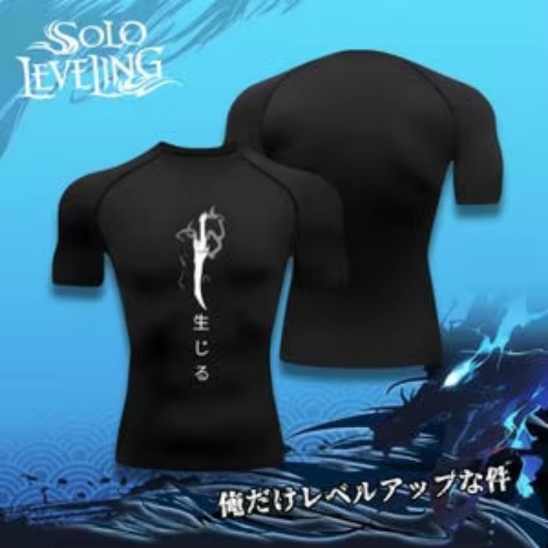 Anime Merchandise Solo Leveling - Jin Woo Maglia a compressione Compressione