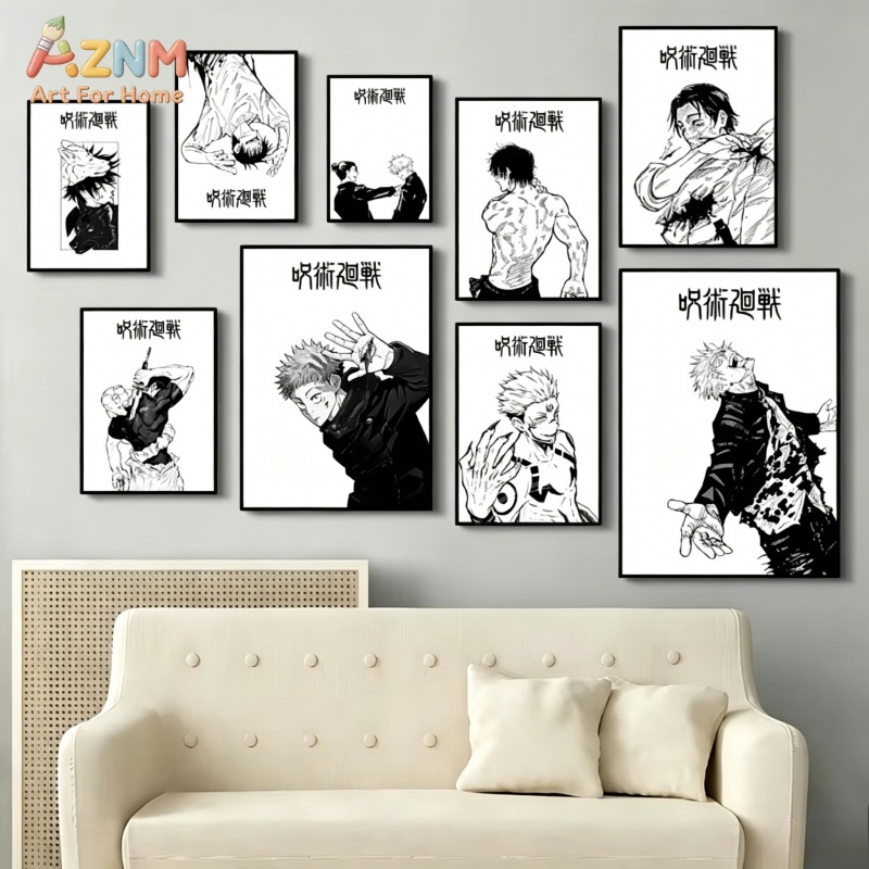 Anime Merchandise Posters - AZNM Jujutsu Kaisen Stampa su Tela