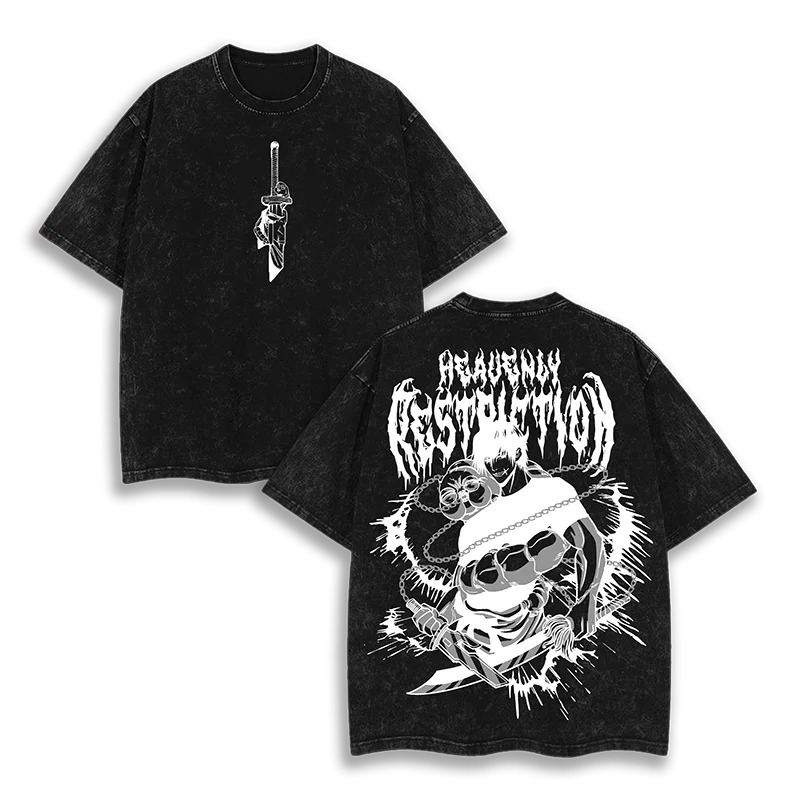 T-shirt lavata stampata con mo - Anime Merchandise For Women recensione e prezzo